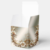 Goldene Blumen Geschenkbox Geschenkschachtel (Geöffnet)