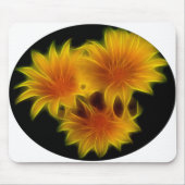 Goldene Blumen Mousepad (Vorne)