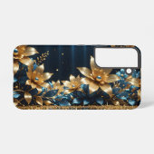 Goldene Blumen Samsung Galaxy Hülle (Rückseite (Horizontal))