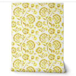 Goldene Blumen Tapete