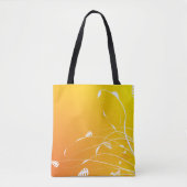 Goldene Blumen-Tasche Tasche (Vorderseite)