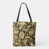 Goldene Blumen-Tasche Tasche (Rückseite)