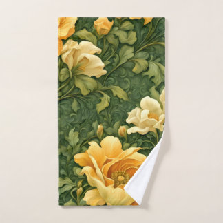 Goldene Blumen-Teppich-Handtuch Handtuch