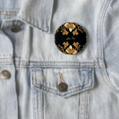 Goldene Blumenknopf Button (Beispiel)