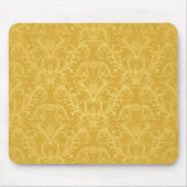 Goldene Blumenluxustapete Mousepad (Vorne)