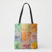 Goldene Blumenmosaik-Tasche Tasche (Vorderseite)