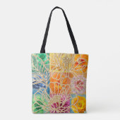 Goldene Blumenmosaik-Tasche Tasche (Rückseite)