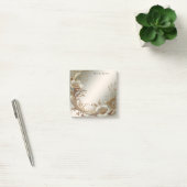 Goldene Blumenpost-it-Notizen Post-it Klebezettel (Büro)