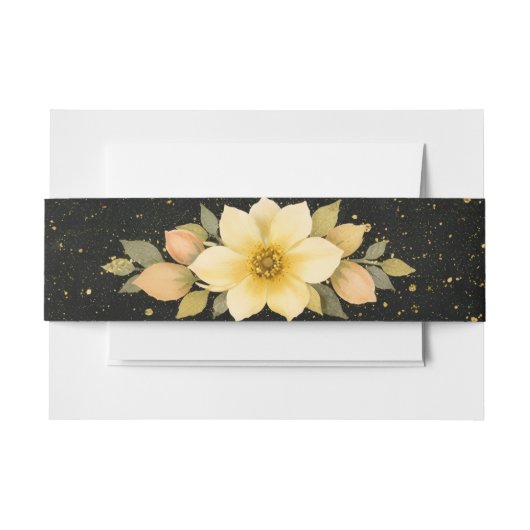 Goldene Blüte Einladungsbanderole (Vorderseite Beispiel)