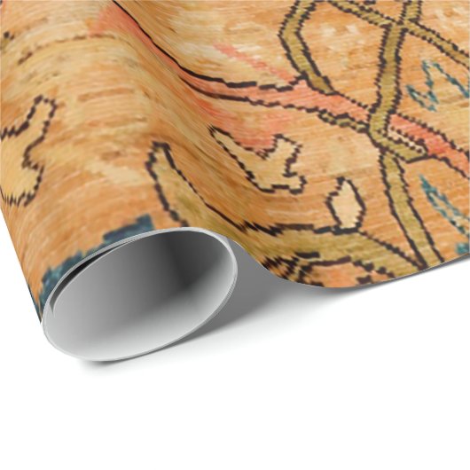 Goldene Blüte  Geschenkpapier (Rolleneckpunkt)