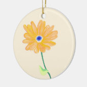 Goldene Blüte Keramik Ornament (Links)