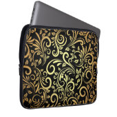 goldene Blüte Laptopschutzhülle (Vorne Rechts)