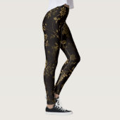 Goldene Blüte Leggings (Rechts)