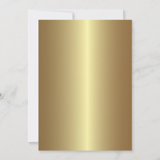 Goldene Blüte zum 50. Hochzeitstag Einladung (Rückseite)