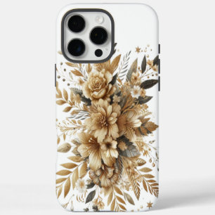 goldene Blüten iPhone 16 Pro Max Hülle