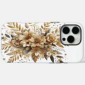 goldene Blüten Case-Mate iPhone Hülle (Rückseite (Horizontal))