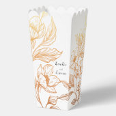 "Goldene Blüten der Liebe" | Gastgeschenk Hochzeit Geschenkschachtel (Vorderseite)