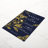 "Goldene Blüten der Liebe" | Romantische Hochzeit Folieneinladung (Gedreht)