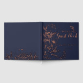 "Goldene Blüten der Liebe" | Romantische Hochzeit  Gästebuch (Voll)