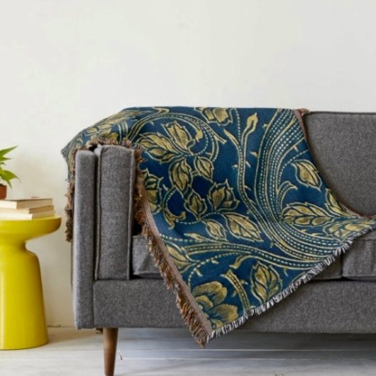 Goldene Blüten Eleganz Decke
