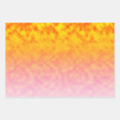 Goldene Blüten-Mirage Geschenkpapier Set (Vorderseite 2)