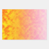 Goldene Blüten-Mirage Geschenkpapier Set (Vorderseite)