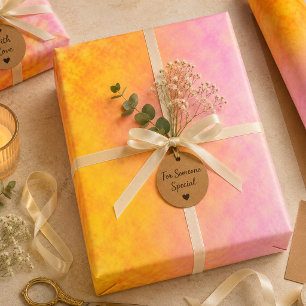 Goldene Blüten-Mirage Geschenkpapier Set