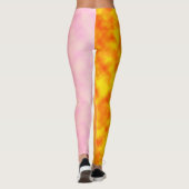 Goldene Blüten-Mirage Leggings (Rückseite)