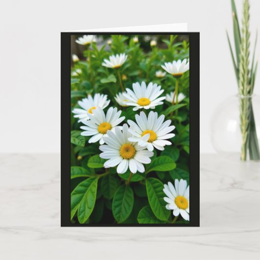 Goldene Blüten Muttertagskarte Karte (Vorderseite)