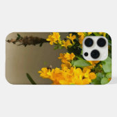 Goldene Blüten-Schönheit iPhone Hülle (Rückseite (Horizontal))