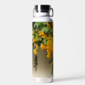 Goldene Blüten-Schönheit Trinkflasche (Rückseite)