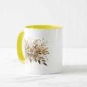 goldene Blüten Tasse (Vorderseite Links)