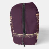 Goldene Blüten: zarte Blumensinfonie Waschbeutel (Rechts)