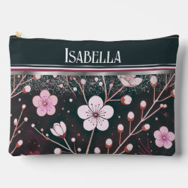 Goldene Blüten: zarte Blumensinfonie Zubehörtasche