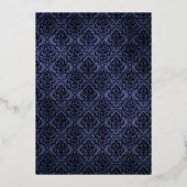 Goldene Blütenfolie Einladung (Rückseite)