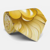 Goldene Blütenhalsbinde Krawatte (Gerollt)