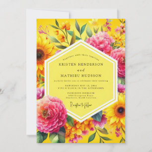 Goldene Blütenhochzeit Einladung