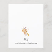Goldene Blütenhochzeit Flyer (Hinten)