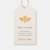 Goldene Blütenhochzeit Geschenkanhänger (Vorderseite)