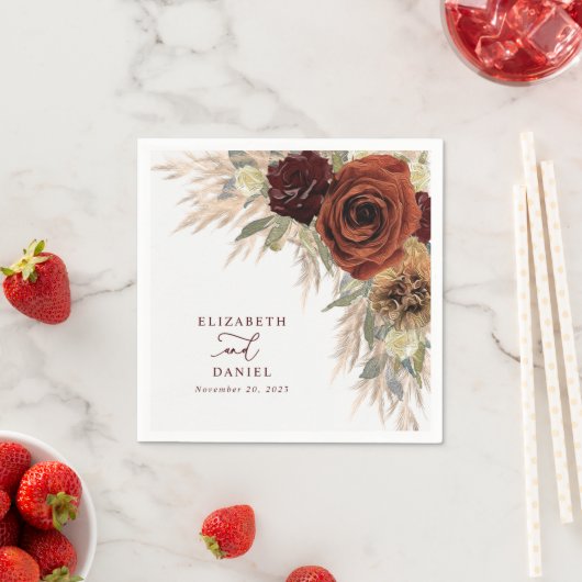 Goldene Blütenkrähe Serviette (Beispiel)