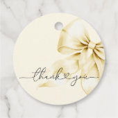 Goldene Bogen Geschenkanhänger für Brautparty-Gesc (Rückseite)