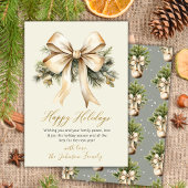 Goldene Bogen Watercolor Foliage Beige Weihnachten