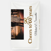 Goldene Bogen zum 60-jährigen Jubiläum Banner (Vertikal)