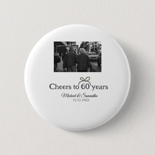 Goldene Bogen zum 60-jährigen Jubiläum Button (Vorderseite)