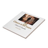 Goldene Bogen zum 60-jährigen Jubiläum Fliese (Seite)