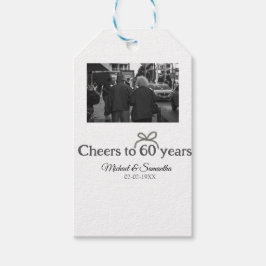 Goldene Bogen zum 60-jährigen Jubiläum Geschenkanhänger