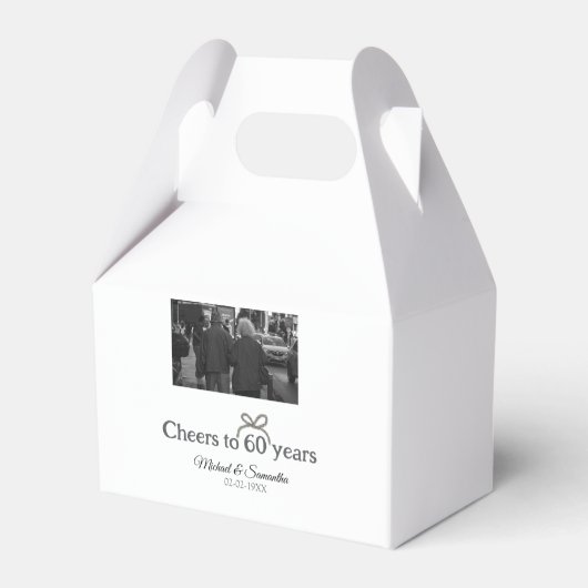 Goldene Bogen zum 60-jährigen Jubiläum Geschenkschachtel (Vorderseite)