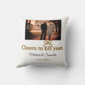 Goldene Bogen zum 60-jährigen Jubiläum Kissen (Rückseite)