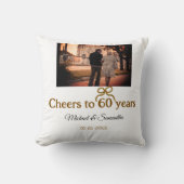 Goldene Bogen zum 60-jährigen Jubiläum Kissen (Vorderseite)