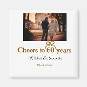 Goldene Bogen zum 60-jährigen Jubiläum Magnet (Vorne)